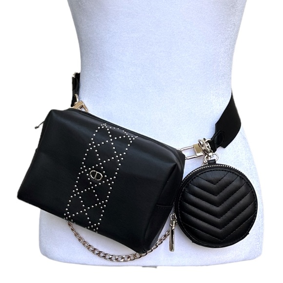 Dior Bags Dior Crossbody Bag With Gold Chain Belt Bag Black Poshmark